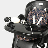 Baby Feeding High Chair with Height Adjustment, Safety Belt & Removable Tray