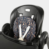 Baby Feeding High Chair with Height Adjustment, Safety Belt & Removable Tray
