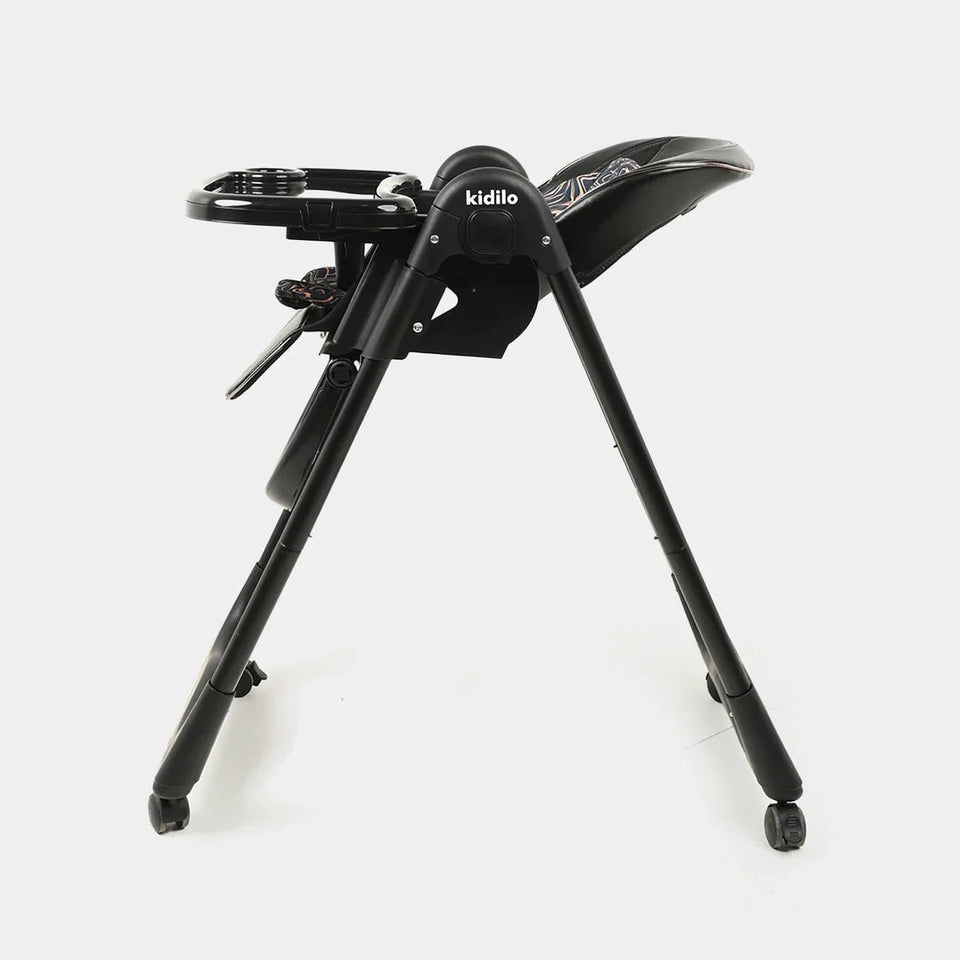 Baby Feeding High Chair with Height Adjustment, Safety Belt & Removable Tray