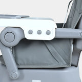 2-in-1 Adjustable Baby Feeding High Chair with Safety Harness