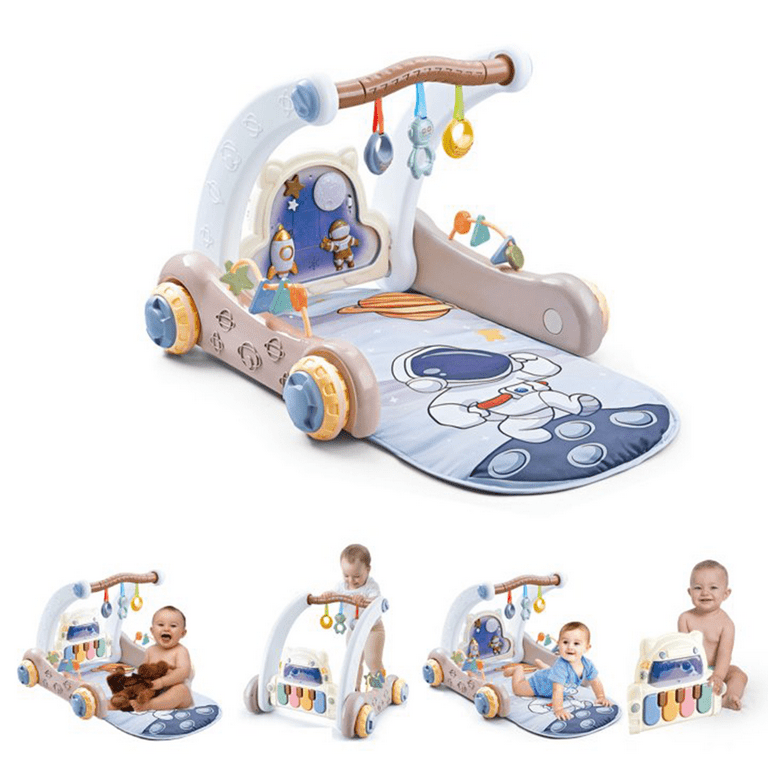 Baby Pedal Piano Playgym + Walker with Hanging Toys