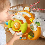 Baby Rabbit Musical Steering Wheel – Light-Up Driving Activity