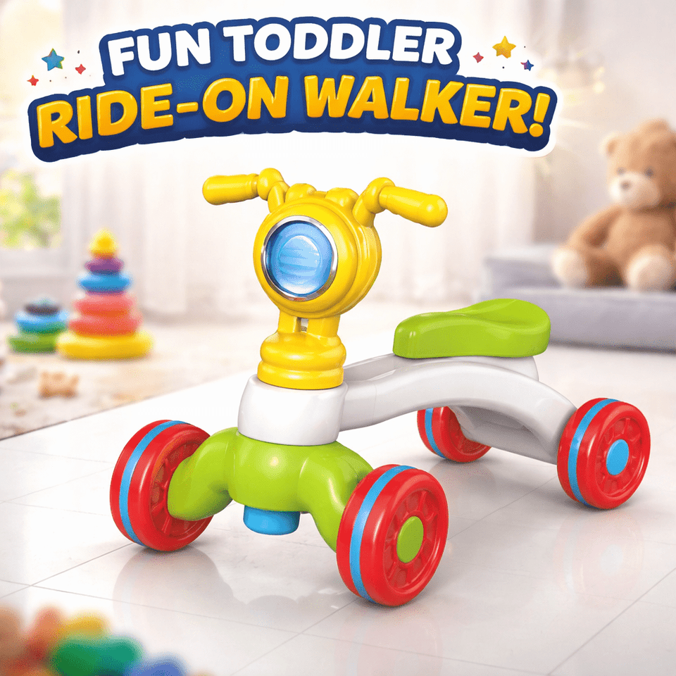 Baby Ride-On Push Walker – Colorful Balance & First Steps Buddy