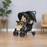 Baby Twin Stroller – Double Seat, Smooth Ride & Easy Fold