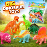 Big Dinosaur Figures Set – Colorful Animal Collection for Kids