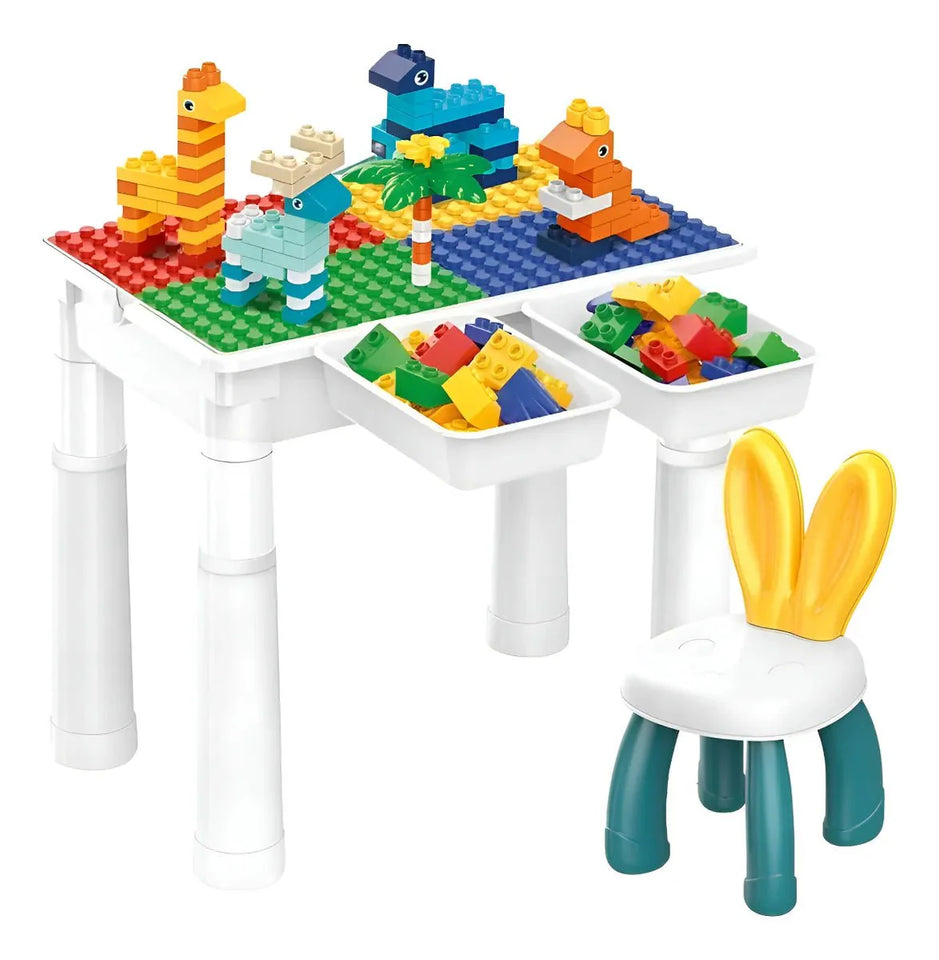 Block Building Table With Chair | 102 Pcs