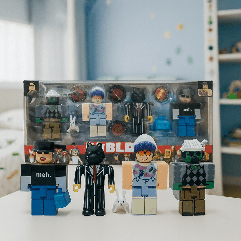 Roblox Block Hero Action Figure Set – Bold, Buildable & Full of Imagination