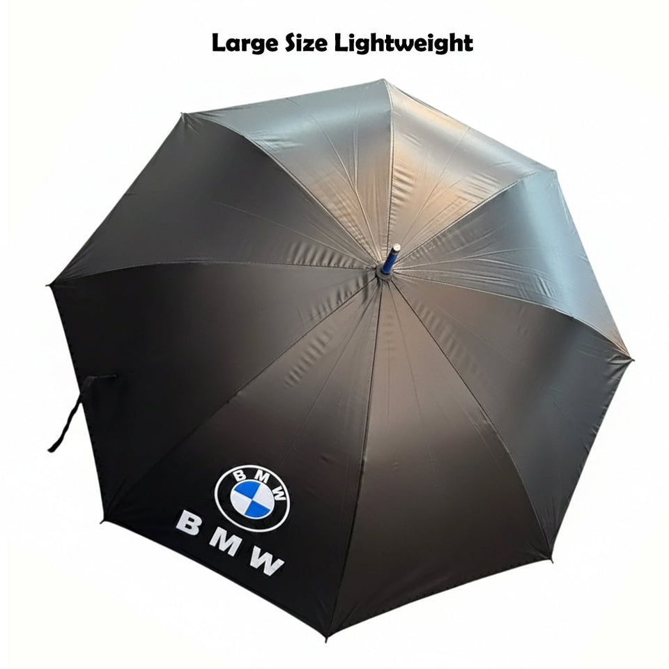 BMW-Large Golf Umbrella with Long Handle - Heavy-Duty Automatic  Windproof Umbrella