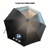 BMW-Large Golf Umbrella with Long Handle - Heavy-Duty Automatic  Windproof Umbrella