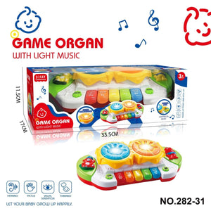 Bright Beats Musical Play Piano Drum – Light & Sound Activity Station for Toddlers