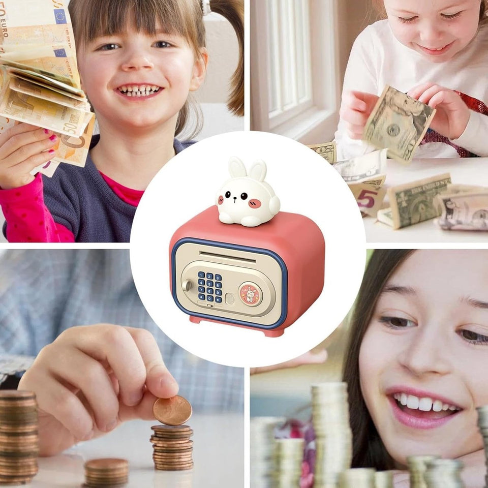 Bunny Money Saving Box – Automatic Password Piggy Bank with Music & Lights