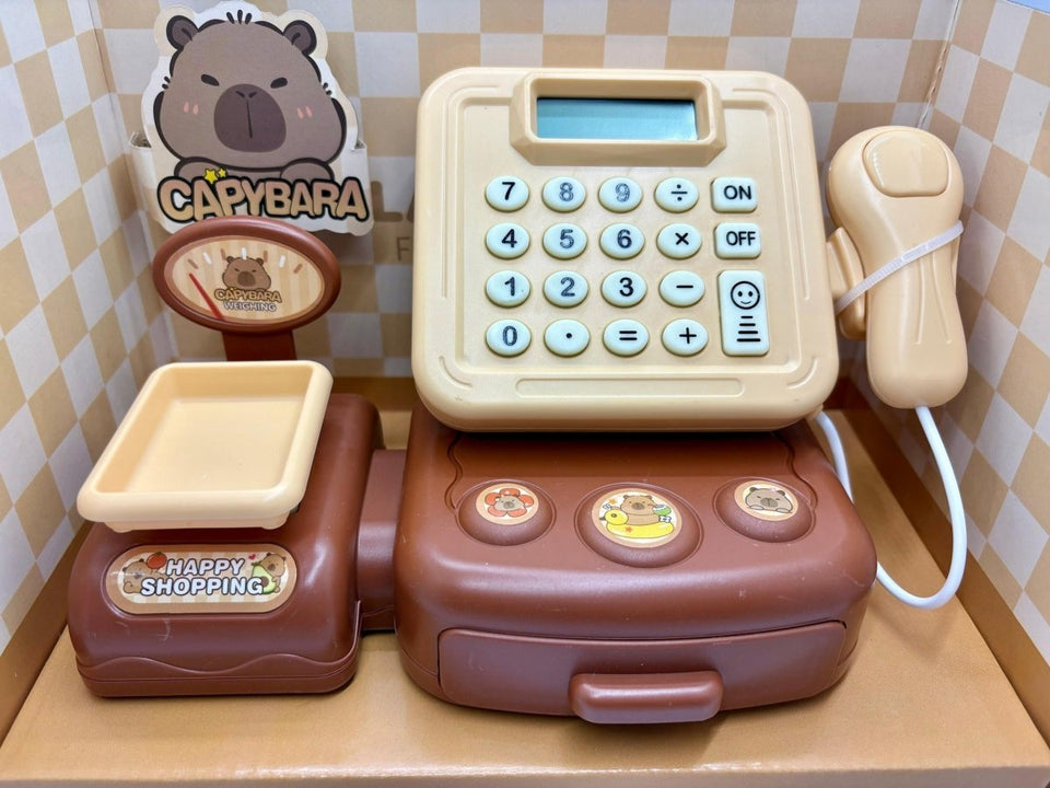 🧾 Capybara Cash Register Toy – Fun Shopping Play Set for Kids!
