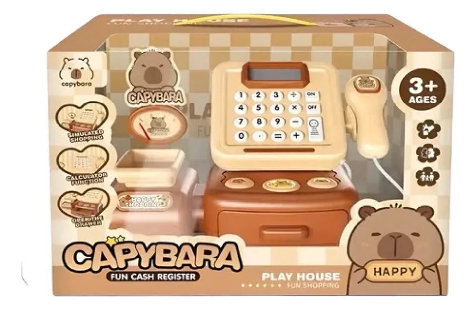 🧾 Capybara Cash Register Toy – Fun Shopping Play Set for Kids!