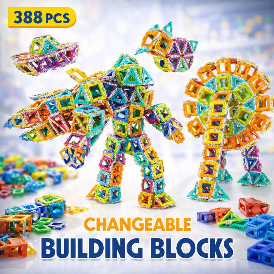 Changeable Magnetic Building Blocks Set |388 PCS