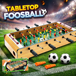 Classic Tabletop Foosball Game – Fast-Action Soccer Fun for Kids & Family