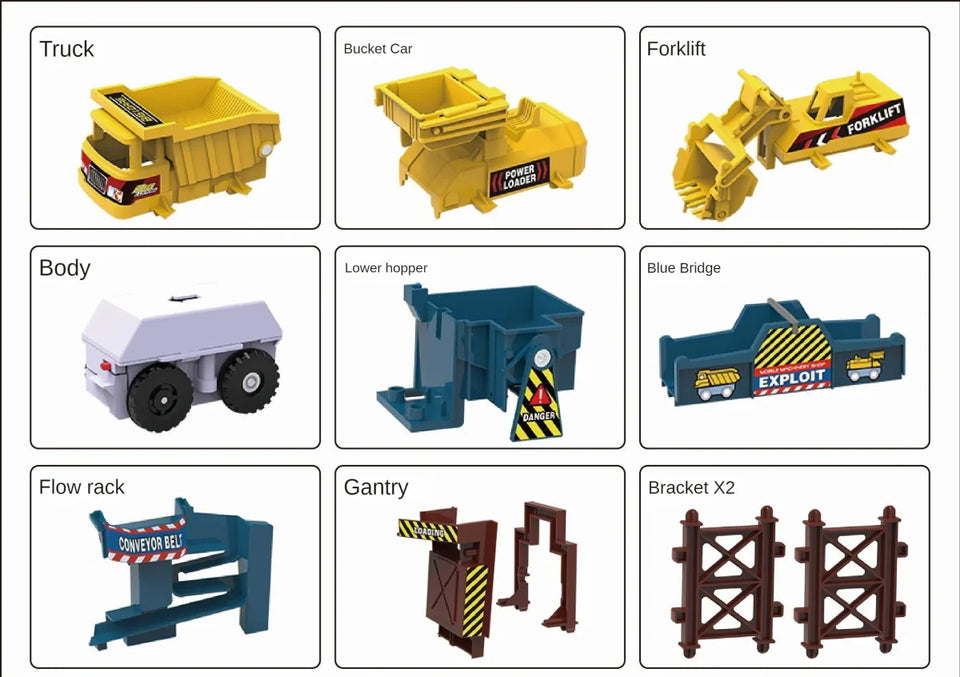 🚧 Construction Quarry Engineering Track Set