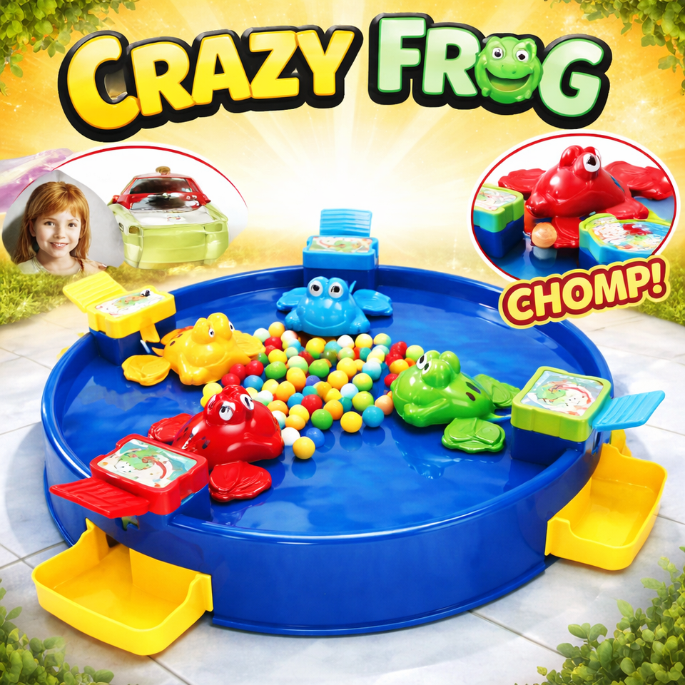 Crazy Frog Action Board Game – Fast Pressing Family Fun Game