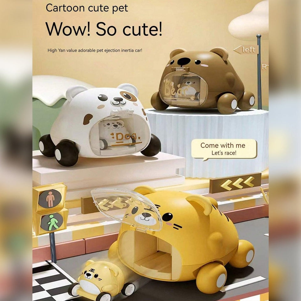 Cute Pet Ejection Vehicle Assorted | 1 Pcs