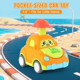 🚗 Cute Wind Up Cartoon Car – Friction Press & Go