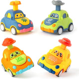 🚗 Cute Wind Up Cartoon Car – Friction Press & Go