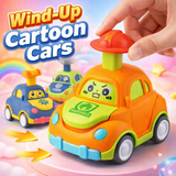 🚗 Cute Wind Up Cartoon Car – Friction Press & Go
