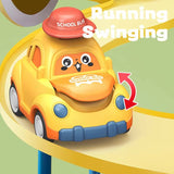 🚗 Cute Wind Up Cartoon Car – Friction Press & Go
