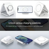 3-in-1 Foldable Wireless Charging Pad – Fast Charging – Portable Travel Charging Station