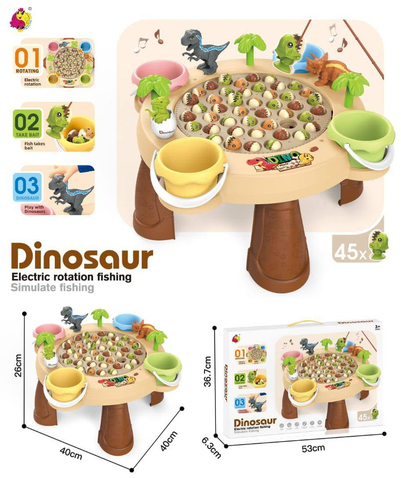 🦖 Dino Electric Fishing Game Table 🎣