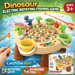 🦖 Dino Electric Fishing Game Table 🎣