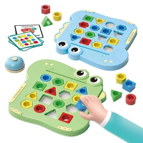 Dinosaur Shape Pairing Board – Early Learning Matching Game for Kids