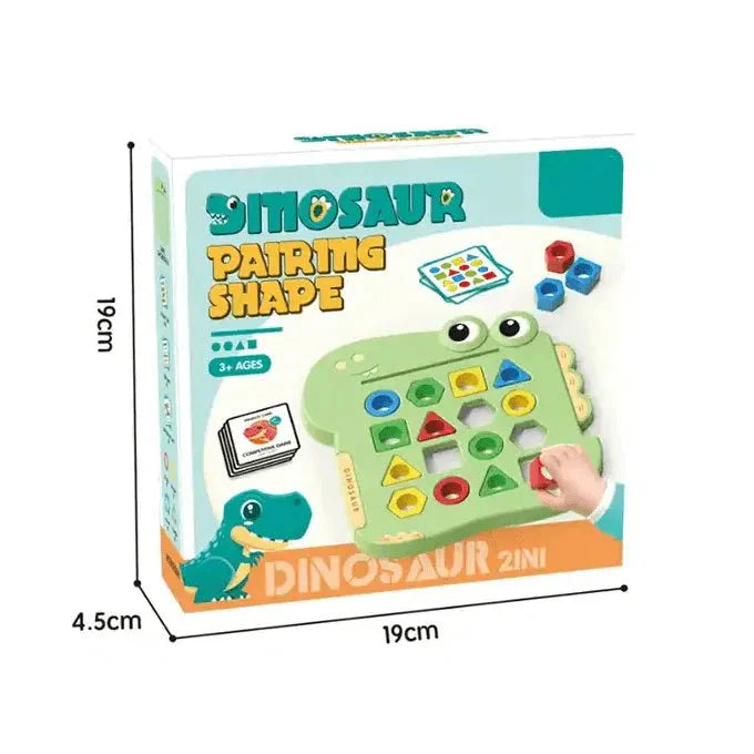 Dinosaur Shape Pairing Board – Early Learning Matching Game for Kids