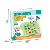 Dinosaur Shape Pairing Board – Early Learning Matching Game for Kids