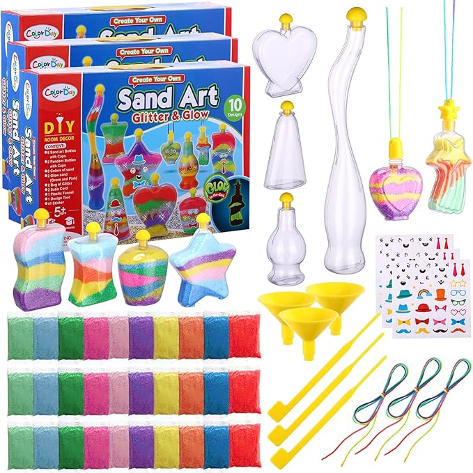 🎨 DIY Create Your Own Sand Art Kit | Glow-in-the-Dark Fun