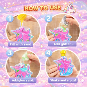 DIY Glitter & Glow Magical Sand Art Kit