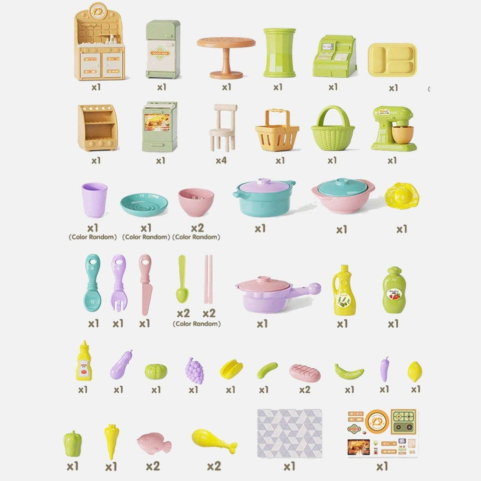 DIY Kitchen Accessories Set | 51 Pcs