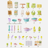 DIY Kitchen Accessories Set | 51 Pcs