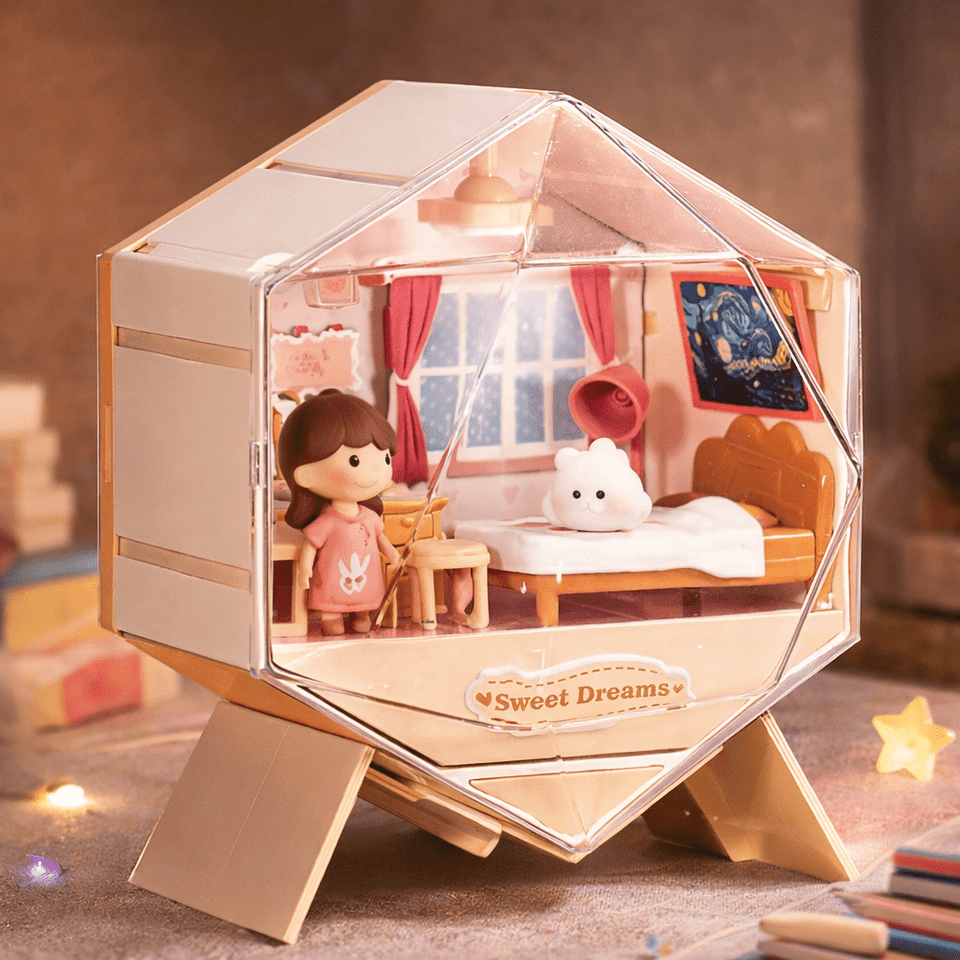 DIY Miniature Doll House Cottage Handmade Art & Pretend Play Set ✨🏡