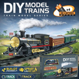 🚂 DIY Model Electric Train Set with Smoke, Lights & Sound