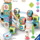 🧩 DIY Rolling Ball Track Building Blocks Set