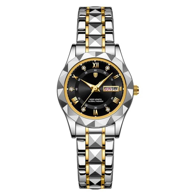 Dinar Brand Ladies Luxury New Fashion Stainless Steel Waterproof Watch