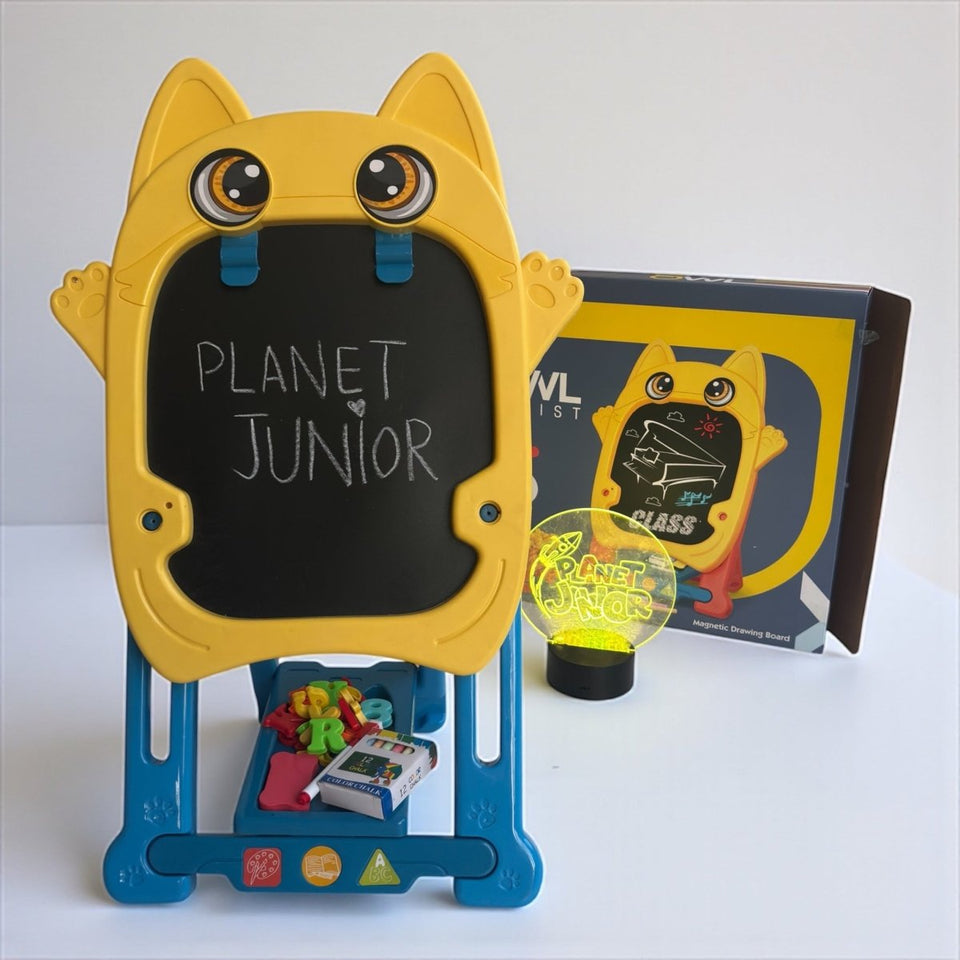Double Sided Owl Magnetic Drawing & Learning Board