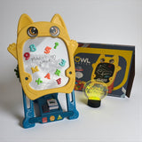 Double Sided Owl Magnetic Drawing & Learning Board