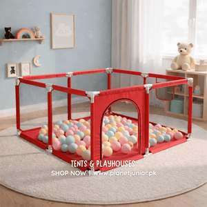 Durable Premium Kids Play Tent with Balls & Metal Rods with Balls Included | 4x4 Ft