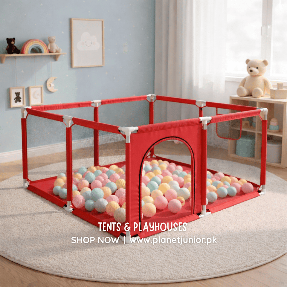 Durable Premium Kids Play Tent with Balls & Metal Rods with Balls Included | 4x4 Ft