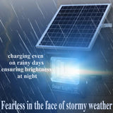 Solar LED Flood Light 100W Spotlight IP65 Waterproof with Remote Control & Adjustable for Outdoor