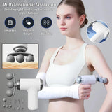 Multi functional home mini 3-head fascia gun for relaxing muscles neck membrane gun electric impact fitness equipment massager
