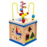 Early Education 5-in-1 Wooden Learning Cube