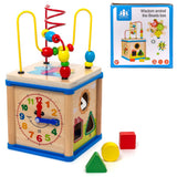 Early Education 5-in-1 Wooden Learning Cube