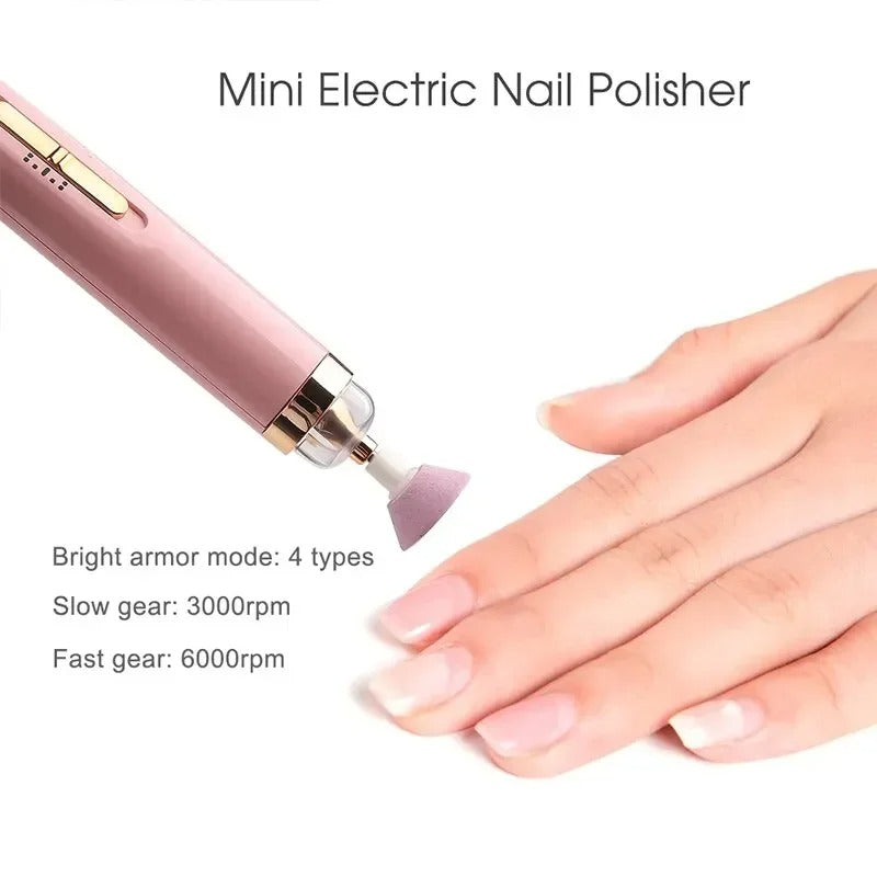 Salon Nails Kit, Electronic Rechargeable Nail File and Full Manicure and Pedicure Tool