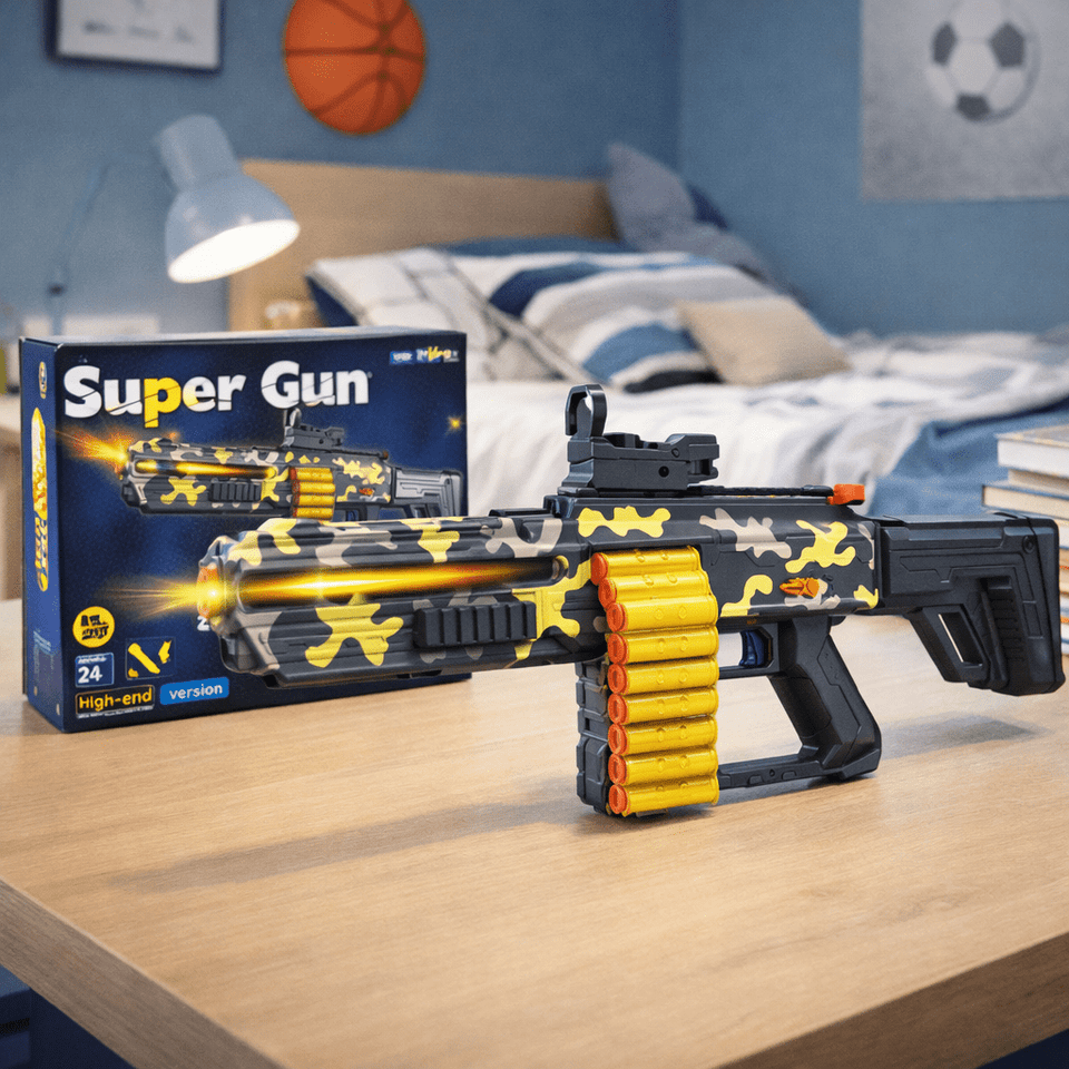 Electric Gun with Soft Bullet Blaster with Shell Ejection